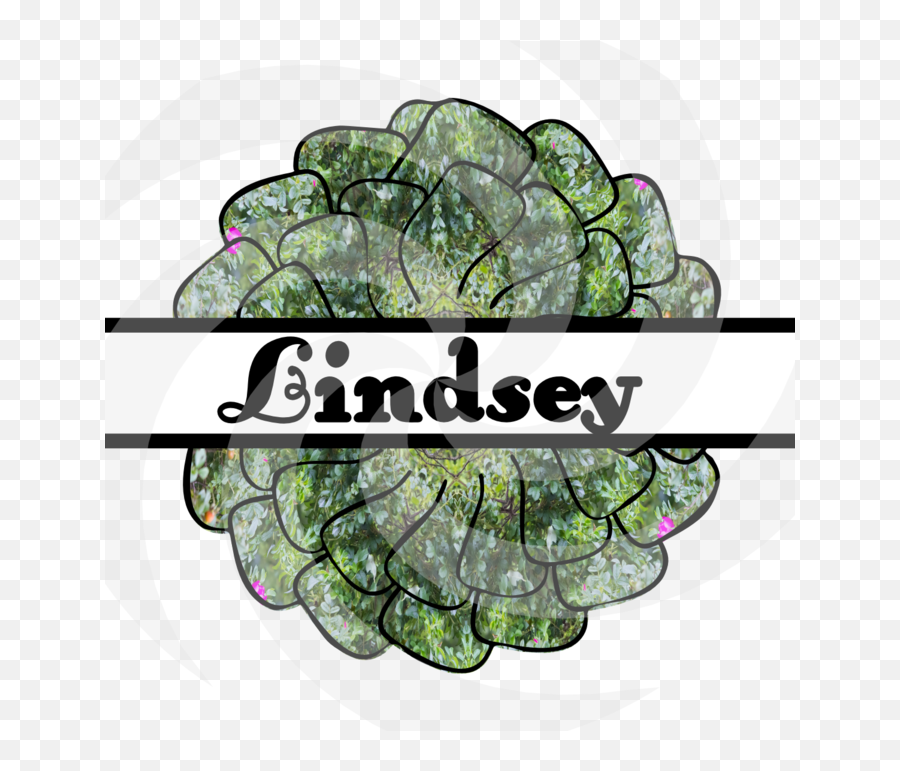 Flower Split Monogram Lindsey By Sabby World Of Creations On Emoji,Monogram Clipart