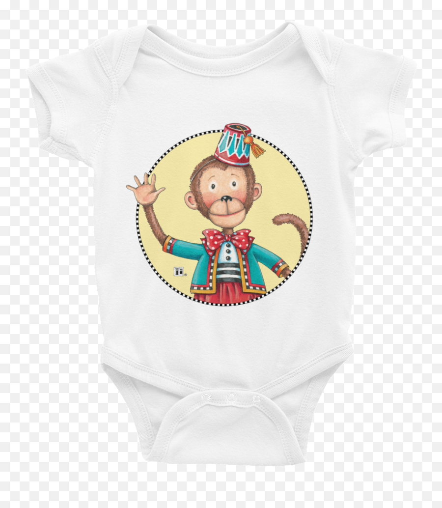 Baby Monkey Infant Bodysuit - Mary Engelbreit Emoji,Baby Monkey Png