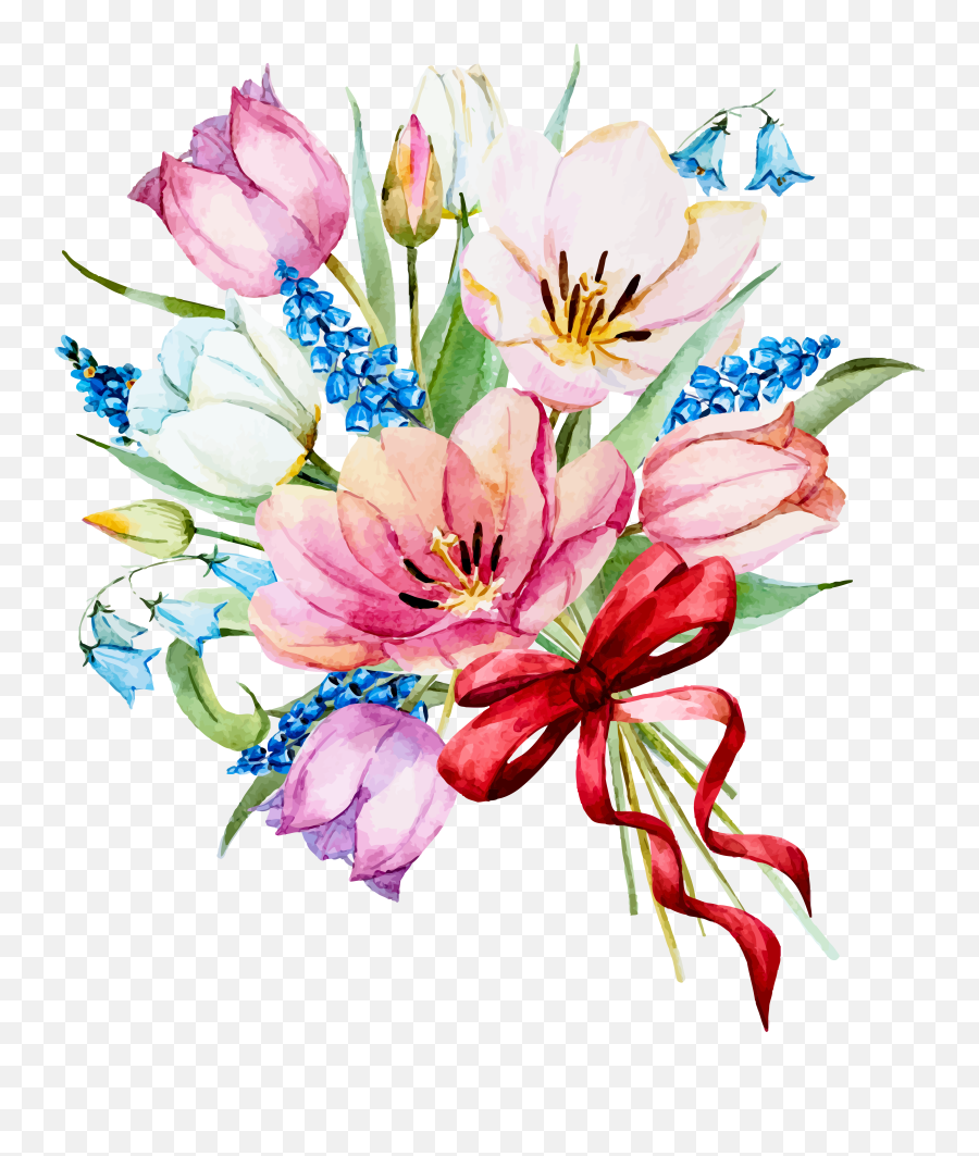My Design Beautiful Flowers Watercolor Flower Vektor Emoji,Water Color Flowers Png