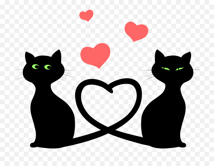 Download Cat Silhouette Images - Love Cats Full Size Png Emoji,Cat Silhouette Transparent Background