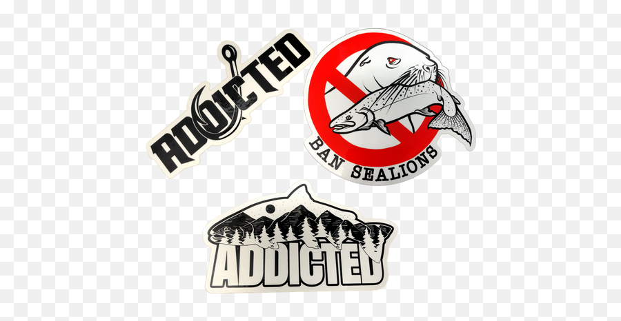 Addicted Fishing U2013 Adx Emoji,Fish Logo Design