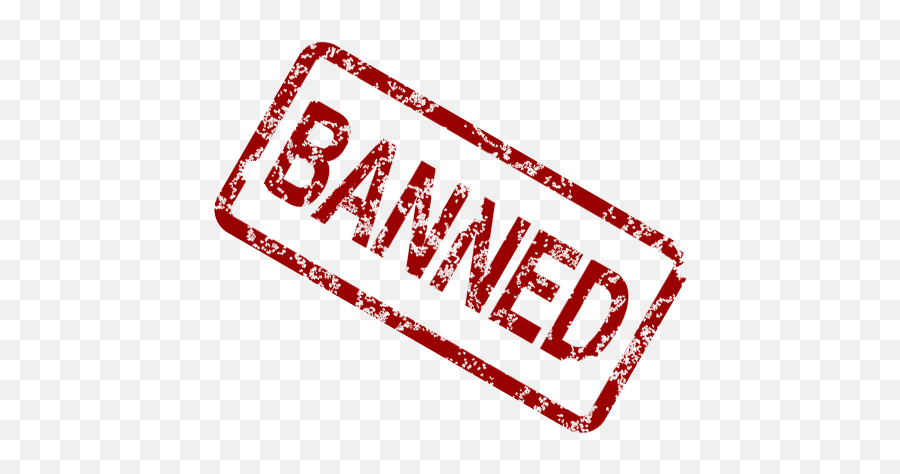 Banned - Banned Transparent Emoji,Stamp Clipart