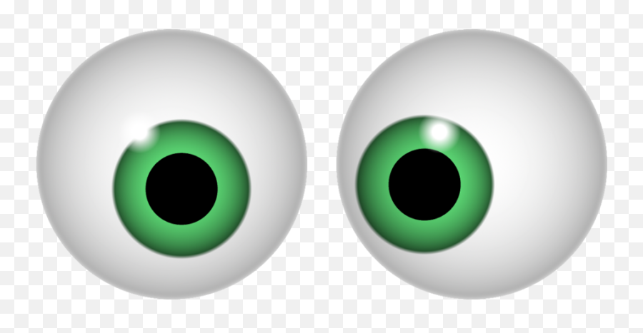 I See You Clipart - Transparent Green Cartoon Eyes Emoji,You Clipart