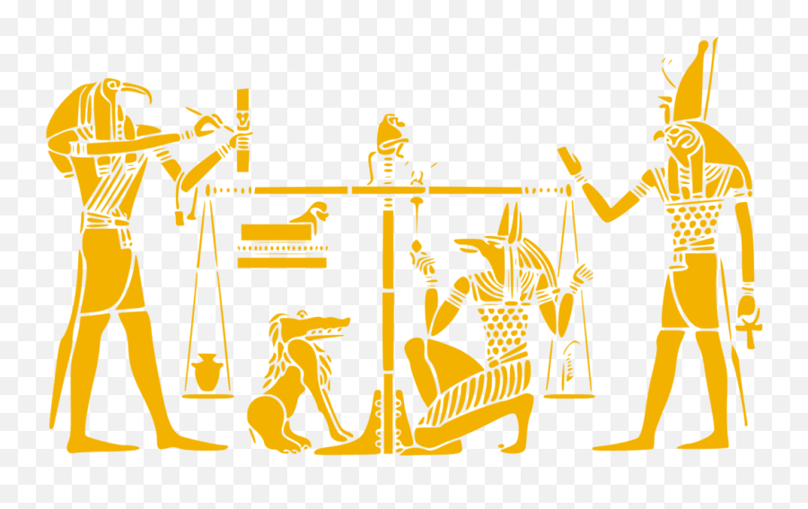 Download Hd Ancient Egyptian Religion Ancient Egyptian - Art Nouveau Egypt Vector Emoji,Religion Clipart