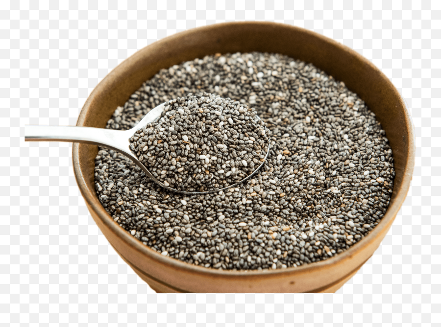 Bowl Of Chia Seeds Transparent Png - Chia Seeds Emoji,Seeds Clipart
