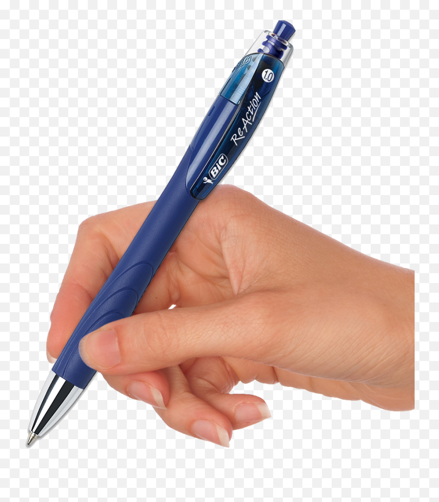 Pen In Hand Png Image - Blue Pen In Hand Emoji,Pen Transparent Background