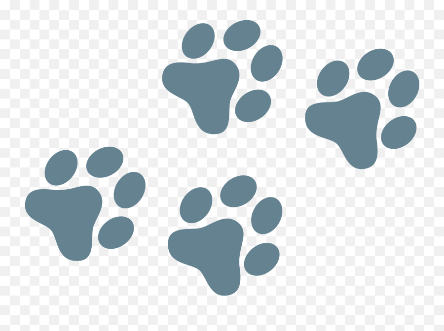 Dog Paw Prints Clipart - Dot Emoji,Dog Paw Print Png