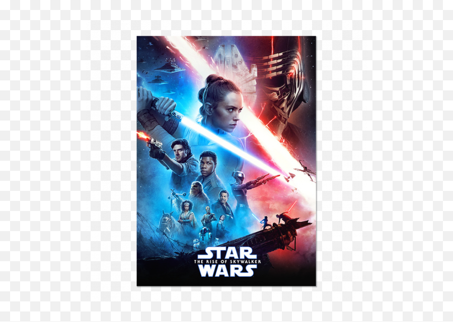 The Rise Of Skywalker Trailer Poster - Star Wars Rise Of Skywalker Movie Poster Emoji,Rise Of Skywalker Logo