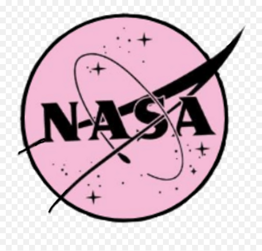 Nasa Space Newsticker Mysticker Pink Blackpink Stars - Nasa Pink And Black Nasa Logo Emoji,Blackpink Logo Png