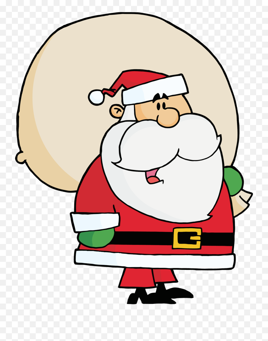 Animated Clipart Santa Claus - Png Download Full Size Emoji,Centers Clipart