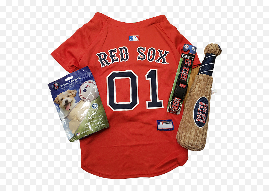 Officially Licensed Mlb Boston Red Sox Jersey Collar Treats U0026 Baseball Bat Toy Emoji,Boston Red Sox Png