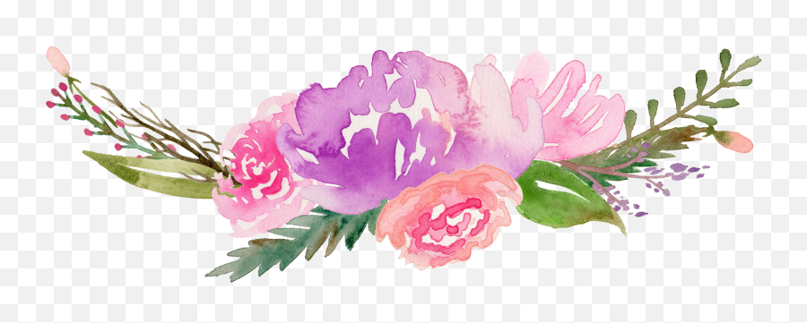 Download Watercolor Flower Art Pic Png Image High Quality Hq Emoji,Water Color Flower Png