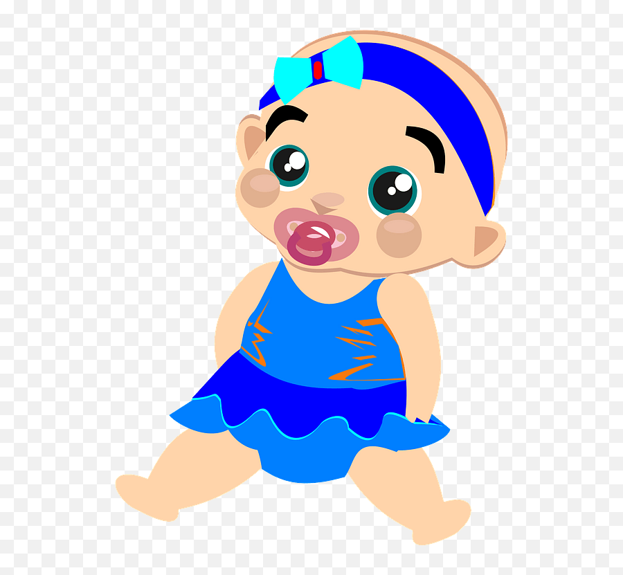 Baby Girl Clipart - Fictional Character Emoji,Baby Girl Clipart