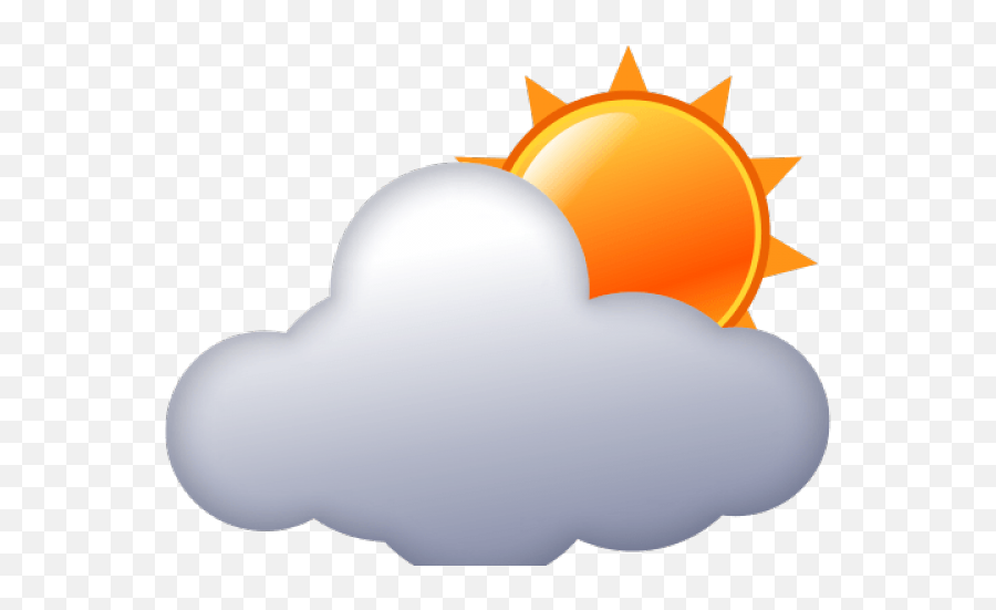 Download Clouds Clipart Sunshine - Sunny Emoji Png Image Sun Behind Cloud Png,Sunny Clipart
