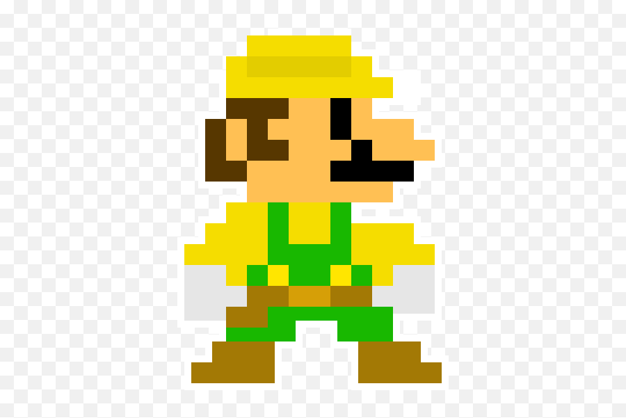 8 - Bit Luigi Super Mario Maker 2 Pixel Art Maker Luigi Pixel Art Emoji,Super Mario Maker 2 Logo