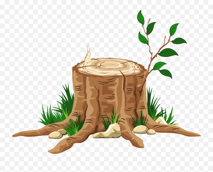 Transparent Tree Stump Png Clipart - Transparent Background Tree Stump Clipart Emoji,Tree Roots Png