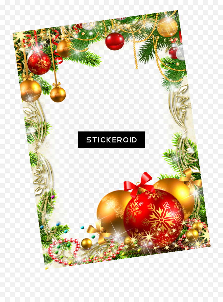 Transparent Christmas Background For - Christmas Frame App Emoji,Christmas Background Png