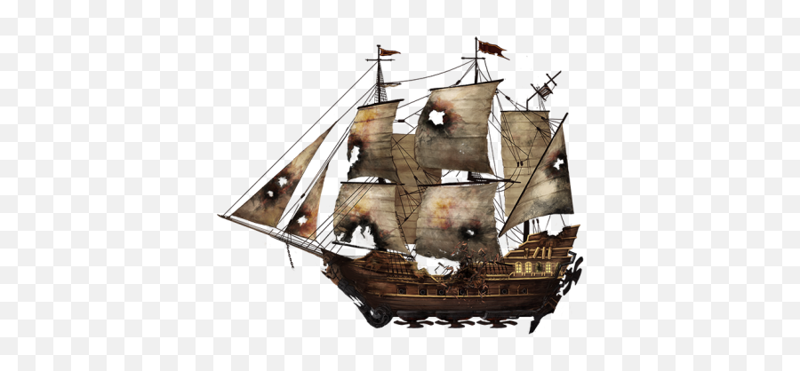 Pirates Damaged - Real Pirate Ship Transparent Emoji,Pirate Ship Png