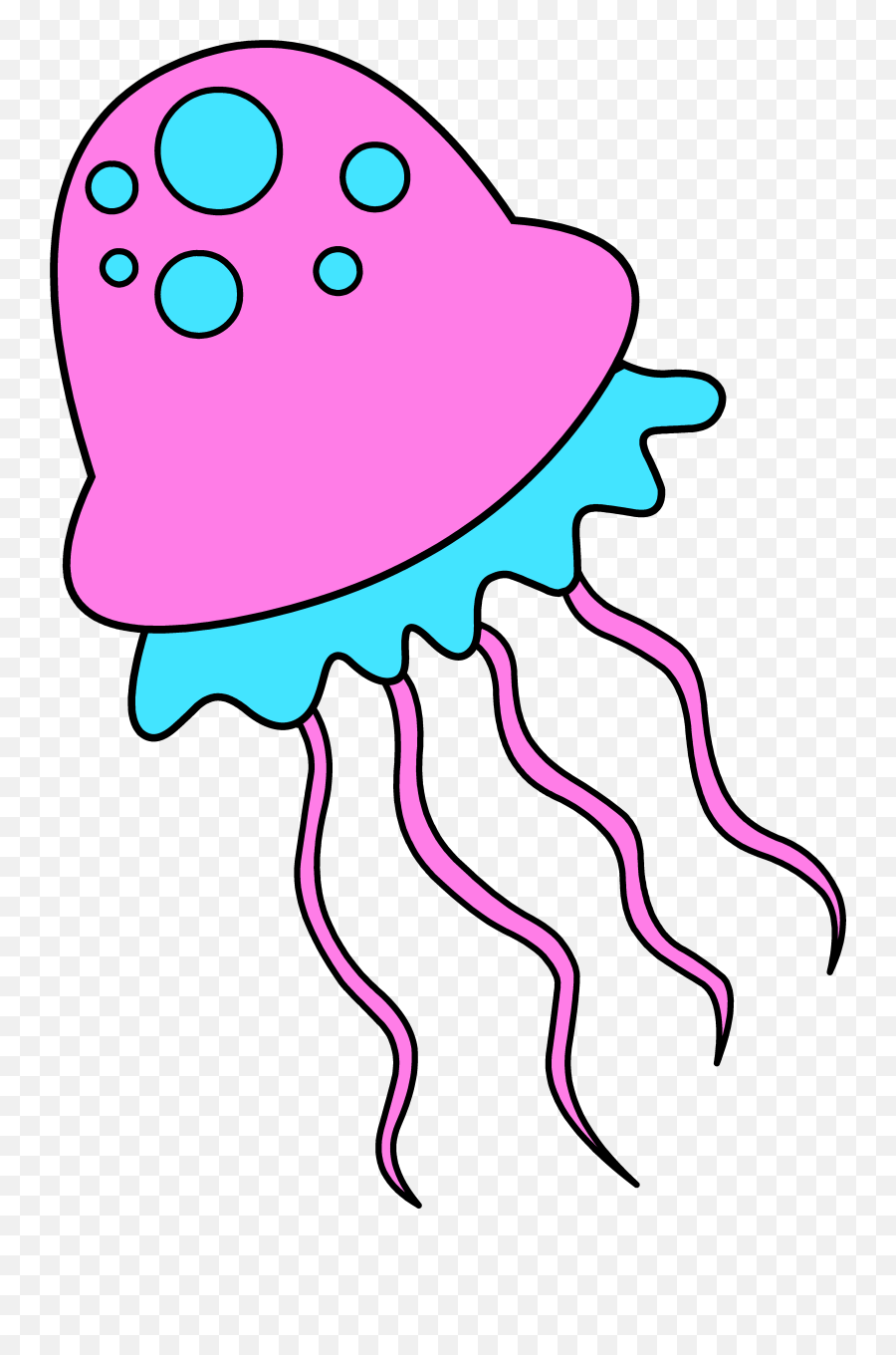 Jellyfish Clipart Jelly Fish - Jellyfish Clipart Png Emoji,Jellyfish Clipart