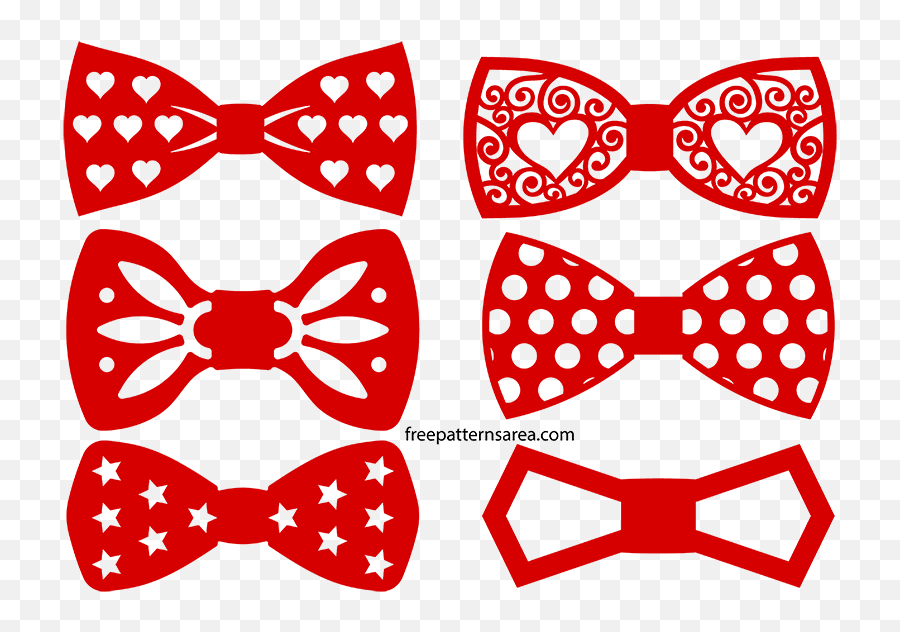 Bow Tie Silhouette Vectors And Outline - Valentines Bow Tie Svg Emoji,Bow Tie Clipart