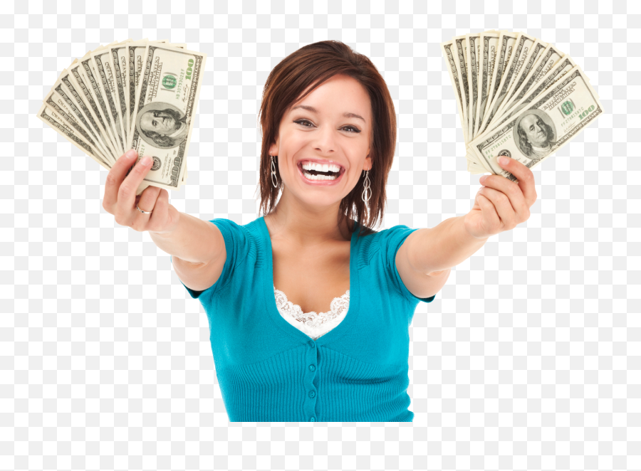 Person With Money Png - Woman Rideshare Money Woman Woman Holding Money Transparent Emoji,Money Png