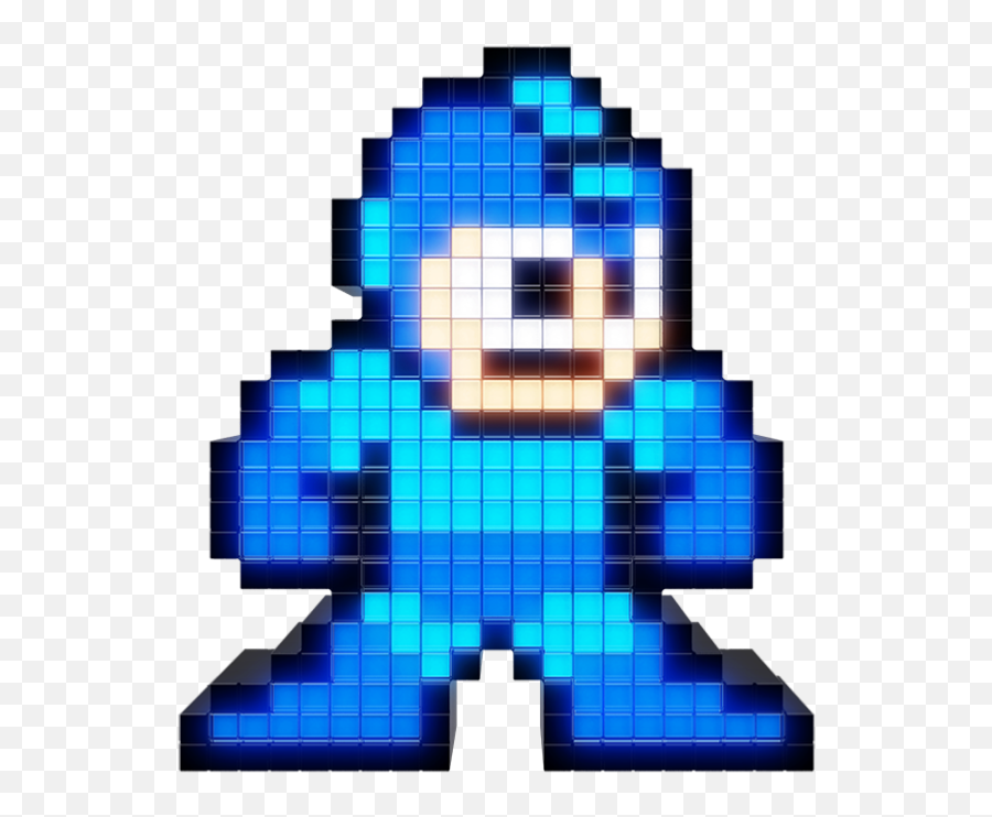 Pdp Mega Man Figurine 002 Anime Pixel Pals - Pixel Megaman Emoji,Anime Zoom Png