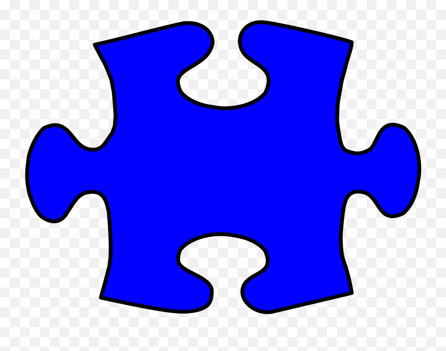 Download Puzzle Clipart Autism Blue - Dark Blue Puzzle Piece Clipart Emoji,Autism Clipart
