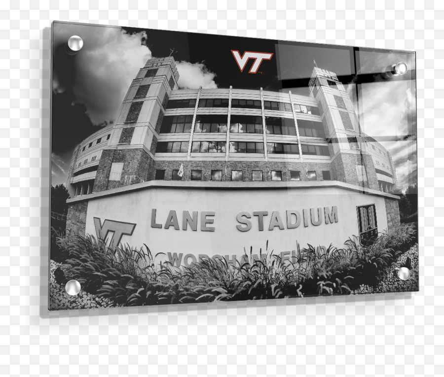Ncaa Virginia Tech Hokies Lane Stadium And Logo In 2 Crystal Emoji,Virginia Tech Logo Png