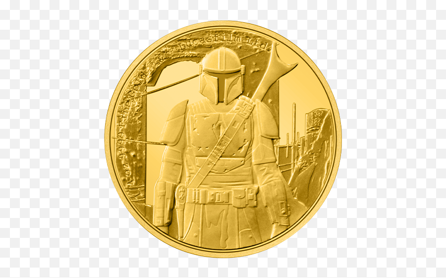 The Mandalorian Oz Gold Coin By New Zealand Mint Emoji,Gold Coins Transparent