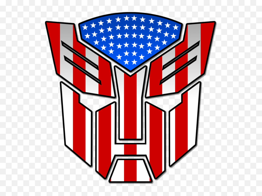American Flag Autobot Logo - Flags Emoji,Autobot Logo