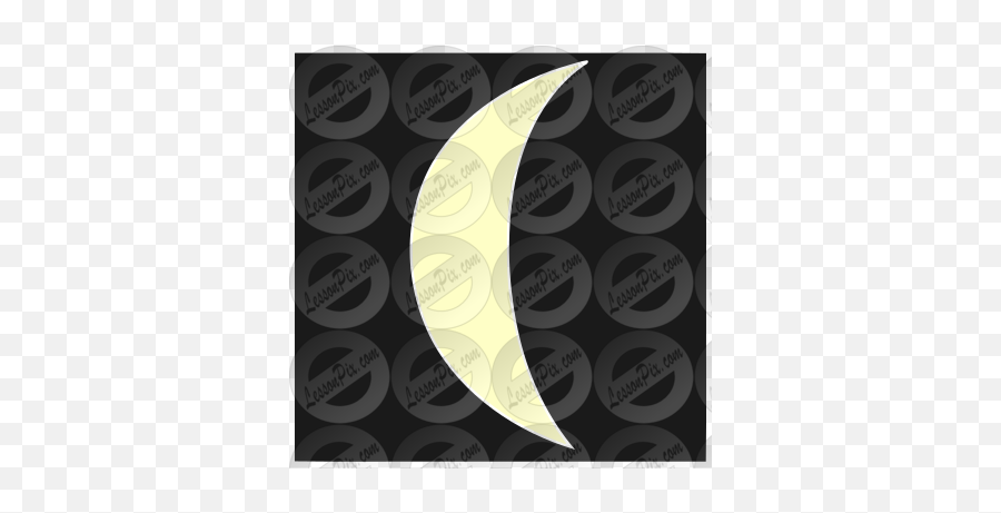 Waxing Crescent Moon Stencil For Classroom Therapy Use - Eclipse Emoji,Crescent Moon Clipart