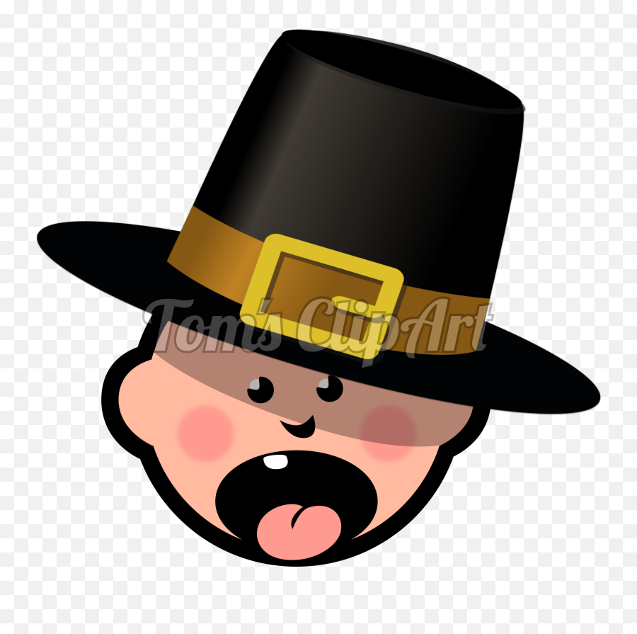 Transparent Pilgrim Clipart - Costume Hat Emoji,Pilgrim Clipart