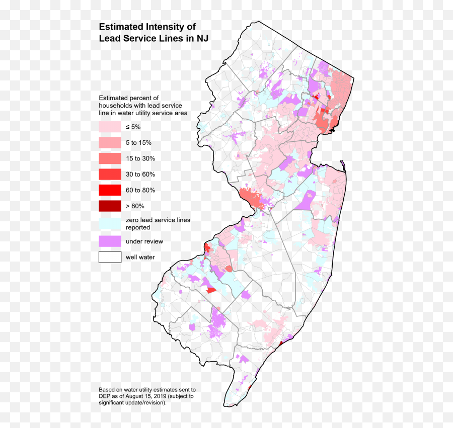 New Jersey Future Releases Map Of Lead Service Lines In New Emoji,New Jersey Transparent