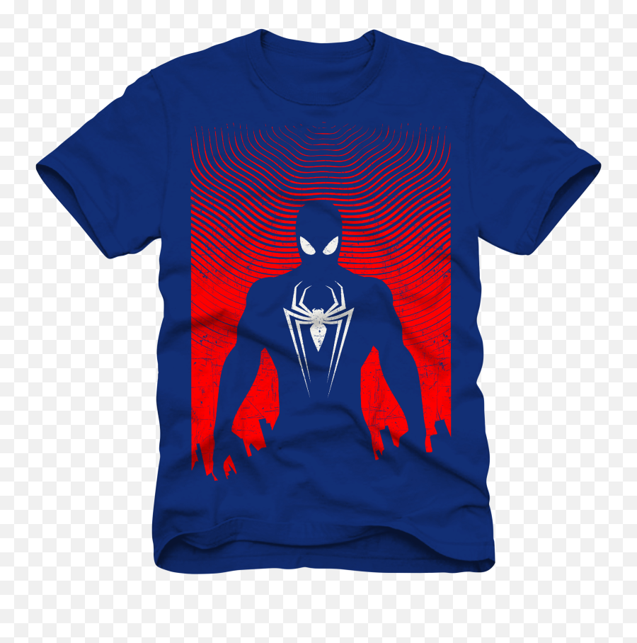 Download Silhouette Spider Man T Shirt - Menu0027s Spider Man Emoji,Spider Silhouette Png