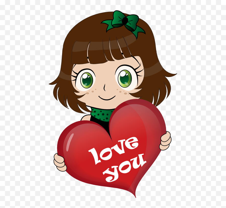 Cute Girl Manga Smiley Emoticon Clipart - Hepcat Push N Emoji,Cute Girl Clipart