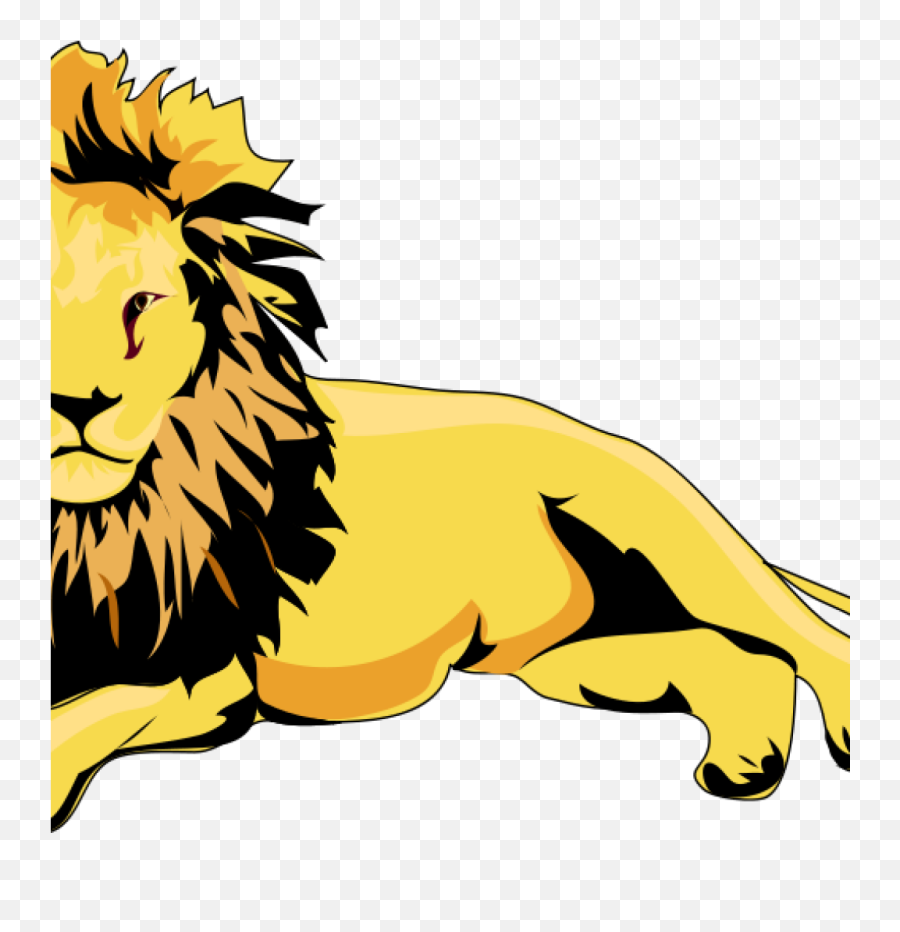 4 - Transparent Transparent Background Lion Clipart Emoji,Lion Clipart