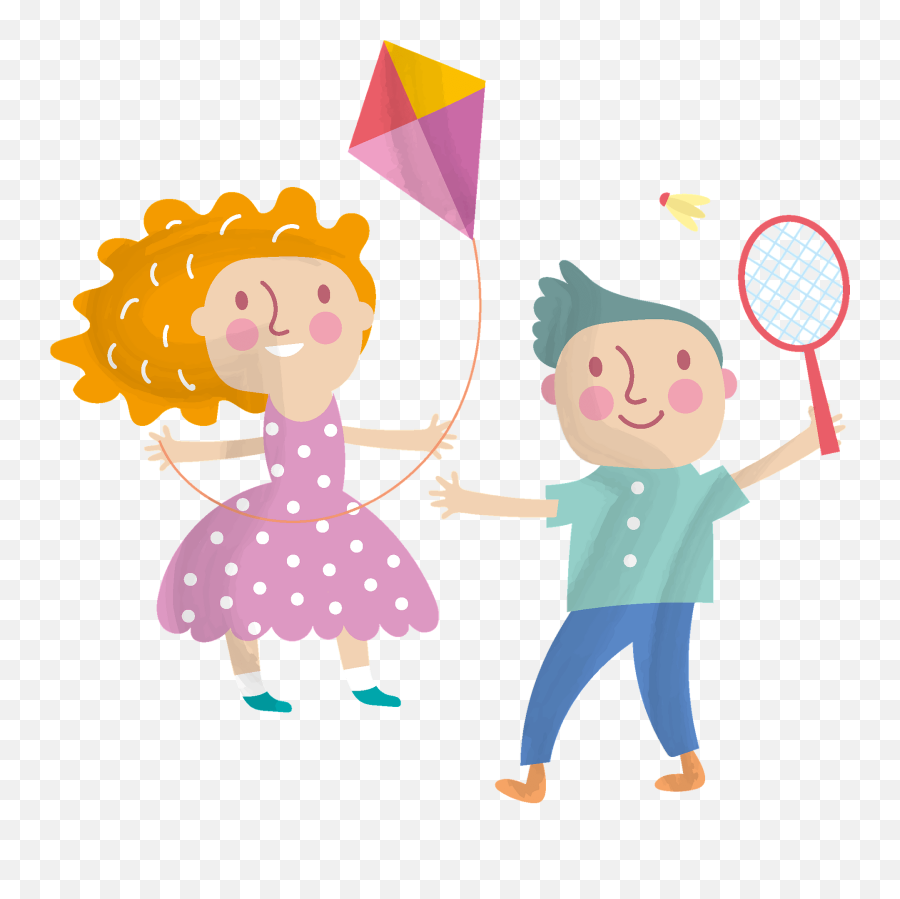 Kids Playing Clipart - Transparent Png Children Playing Clipart Emoji,Kids Playing Clipart