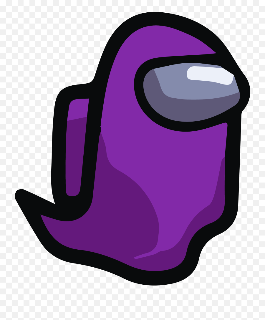 Cute Stickers - Among Us Purple Ghost Emoji,Purple Logo