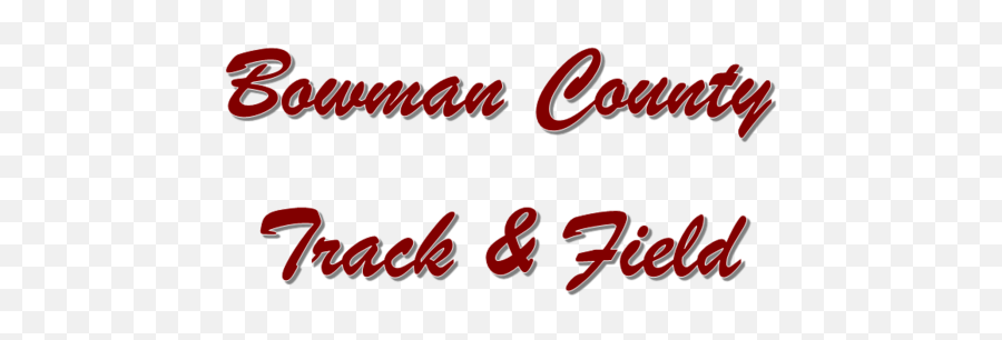 Track And Field Bowman County - Dot Emoji,Track And Field Logo