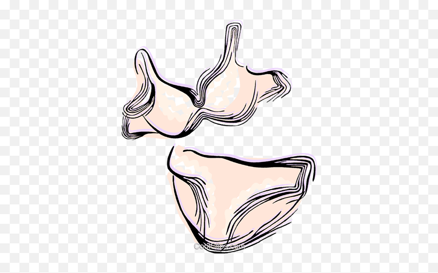 Bra And Underwear Royalty Free Vector Clip Art Illustration - Dirty Emoji,Underwear Clipart