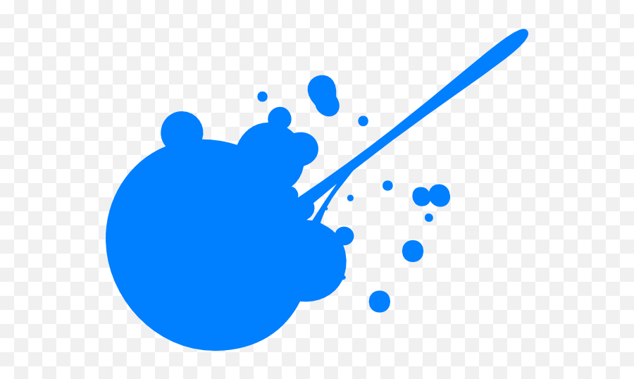 Blue Paint Splatter Png - Splatter Blue Paint Clipart Emoji,Paint Splatter Png