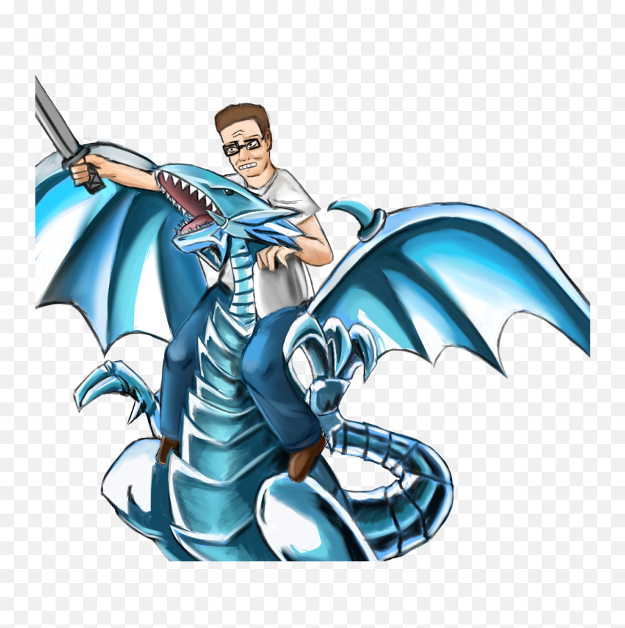 Dragon Drawing Gets 100k Retweets - Blue Eyes White Dragon Yugioh Tattoo Emoji,Hank Hill Png