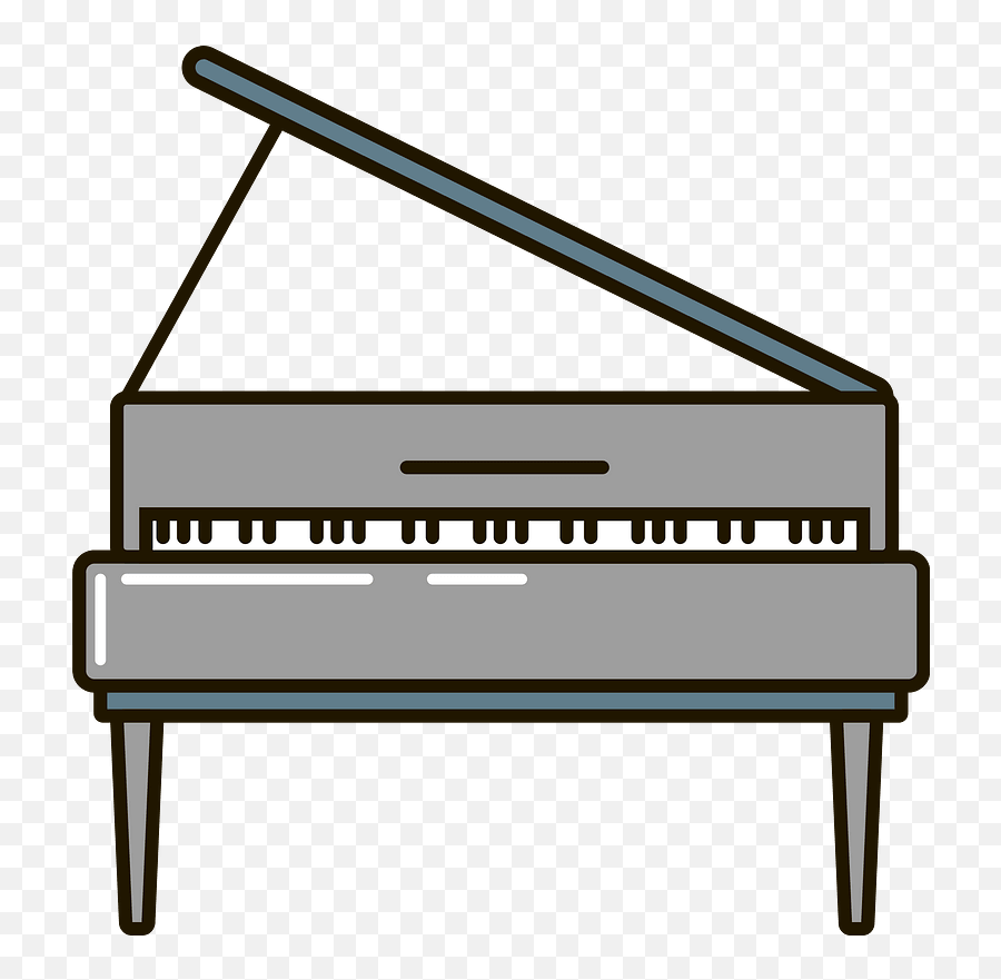 Piano Clipart Free Download Transparent Png Creazilla - Vertical Emoji,Piano Clipart