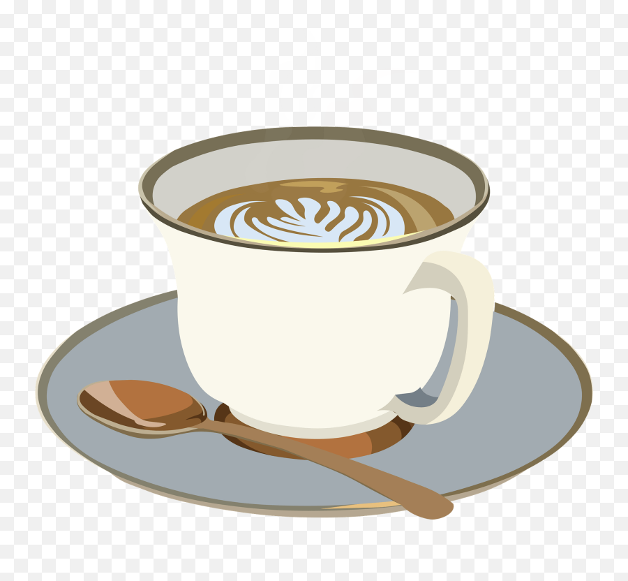 Coffee Cup Clipart - Coffee Cup With Teaspoon Clipart Emoji,Coffee Cup Clipart