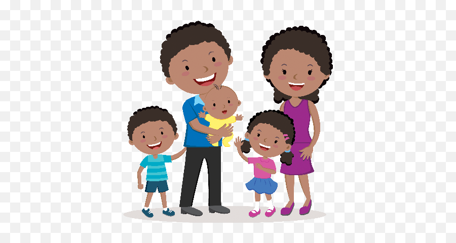 Free Clip Art Family - Cartoon Transparent Happy Family Emoji,Family Clipart