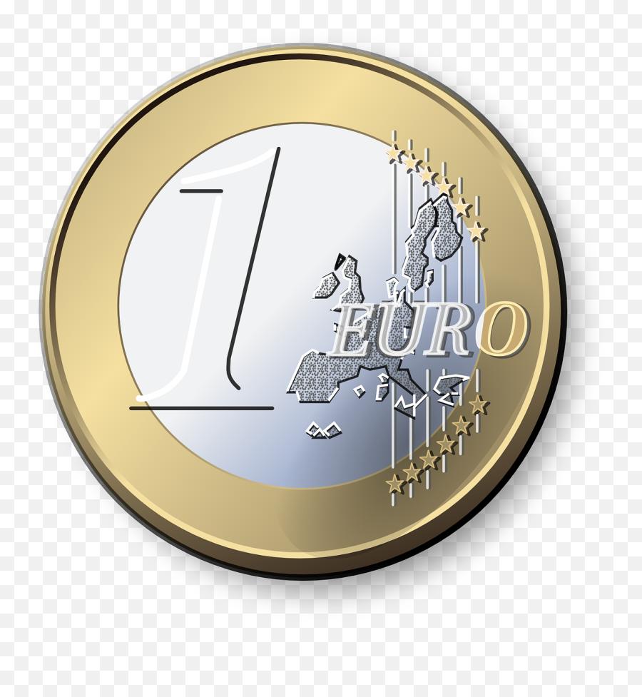 One Euro Coin - Euro Coin Transparent Emoji,One Clipart