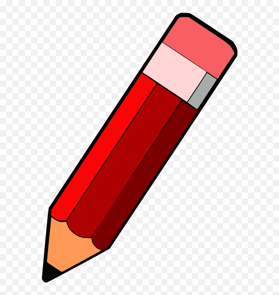 Colored Pencil Clip Art - Red Pencil Clipart Png Download Red Pencil Clipart Png Emoji,Pencil Clipart Png