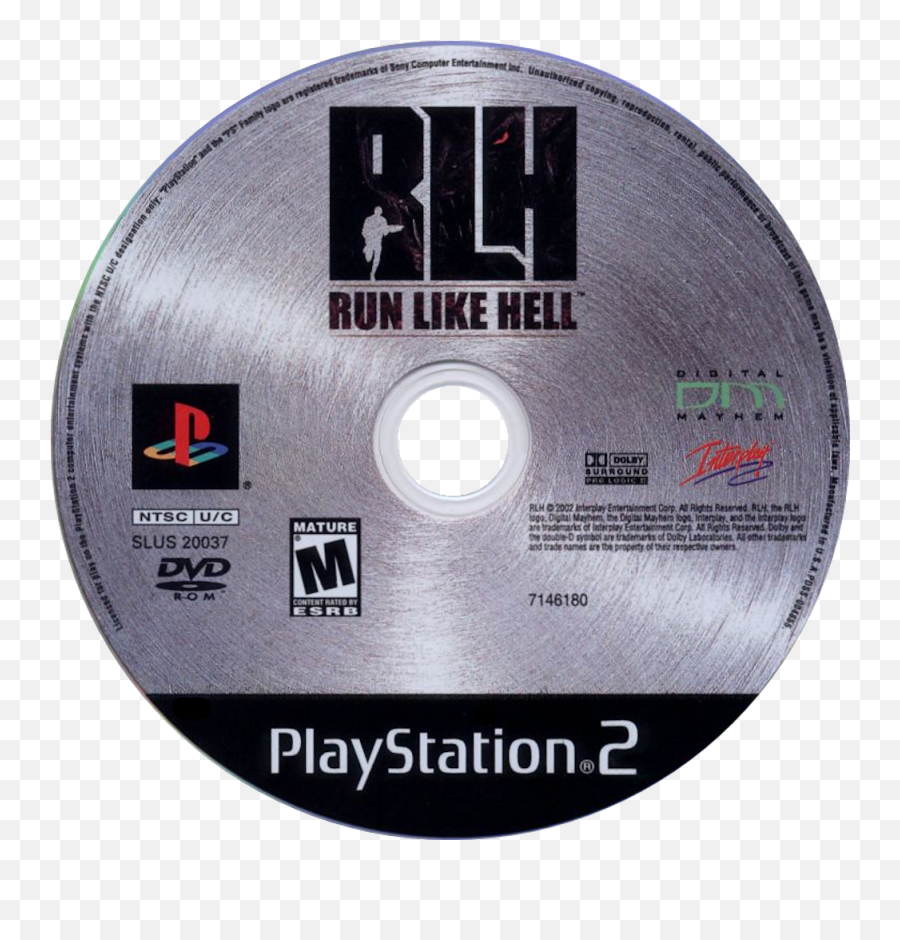 Download Run Like Hell - Run Like Hell Playstation 2 Ps2 Png Playstation 2 Disc Png Emoji,Playstation 2 Logo