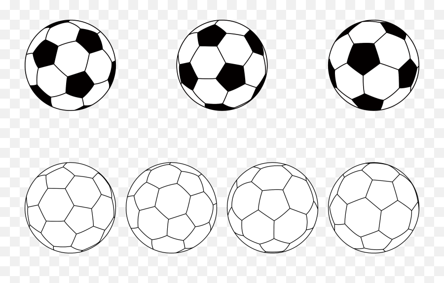 Line Artballsymmetry Png Clipart - Royalty Free Svg Png 3 Soccer Balls Clipart Emoji,Soccer Balls Logos
