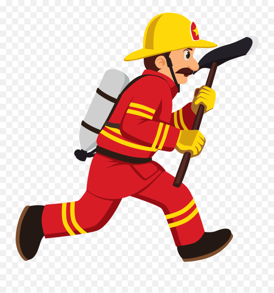 Firefighter Vector Graphics Clip Art - Firefighter Clipart Png Emoji,Firefighter Clipart